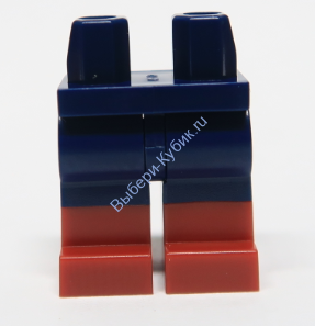Деталь Лего Ноги С Рисунком Цвет Темно-Синий