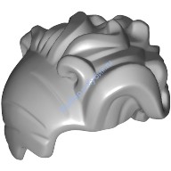 Деталь Лего Парик Женский Цвет Светло-Серый