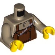 Деталь Лего Торс С Рисунком Цвет Темно-Песочный