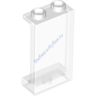 Деталь Лего Панель 1 х 2 х 3 С Боковыми Усилителями - Полые Штырьки Цвет Прозрачный