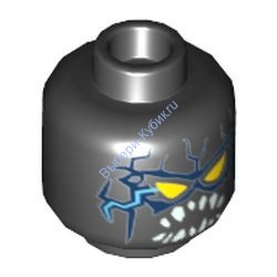 Деталь Лего Голова Минифигурки Цвет Черный