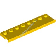 Деталь Лего Пластина 2 х 8 С Дверной Рельсой Цвет Желтый