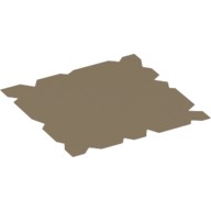 Деталь Лего Ткань водоотталкивающая карта сокровищ 35 х 35 (карта становится видимой когда влажная) Цвет Темно-Песочный