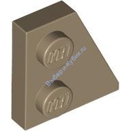 Деталь Лего Пластина Клин 2 х 2 Правая Цвет Темно-Песочный