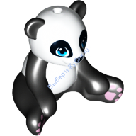 Деталь Лего Панда Сидящая Цвет Черный