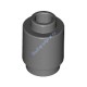 Деталь Лего Кубик Круглый 1 х 1 Открытый Штырек Цвет Темно-Серый