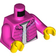 Деталь Лего Торс С Рисунком Цвет Темно-Розовый