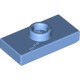 Деталь Лего Пластина 1 х 2 С 1 Штырьком Цвет Голубой