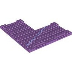 Деталь Лего Пластина Модифицированная 16 x 16 x 2/3 С Внутренним Углом 7 x 7 И Боковыми Углублениями 1 x 4 Цвет Умеренно-Лавандовый
