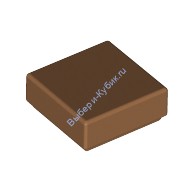 Деталь Лего Плитка 1 х 1 С Желобком Цвет Карамельный