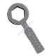 Деталь Лего Накидной Ключ Цвет Перламутрово-Светло-Серый