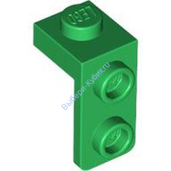 Деталь Лего Кронштейн 1 x 1 - 1 x 2 Цвет Зеленый