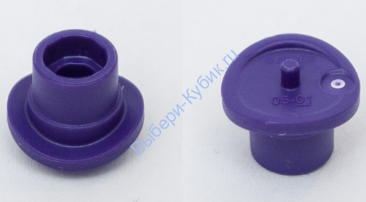 Деталь Лего Цилиндр С Булавочным Креплением И Открытым Верхом Цвет Темно-Фиолетовый