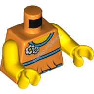Деталь Лего Торс С Рисунком Цвет Оранжевый