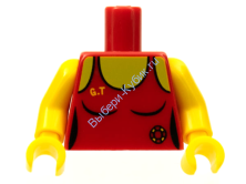  Детали Лего Торс Цвет Красный