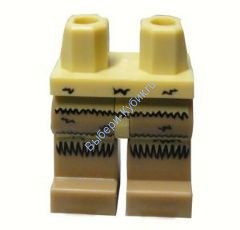 Деталь Лего Ноги С Рисунком Цвет Песочный