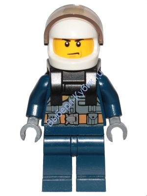 Минифигурка Лего Сити- Полицейский - городской пилот