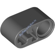 Деталь Лего Техник Бим 1 х 2 Толстый С Отверстиями Для Пина И Оси Цвет Темно-Серый