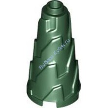 Деталь Лего Конус 2 х 2 х 3 Шахтерский Бур Цвет Темно-Зеленый