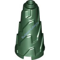 Деталь Лего Конус 2 х 2 х 3 Шахтерский Бур Цвет Темно-Зеленый