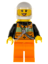 Минифигурка Лего Сити -  Женщина пожарный cty0736