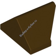 Деталь Лего Скос 45 2 х 1 Двойной / Обратный Цвет Темно-Коричневый
