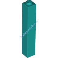 Деталь Лего Кубик 1 х 1 х 5 - Закрытый Штырек Цвет Темно-Бирюзовый