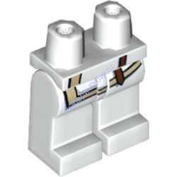 Деталь Лего Бедра С Рисунком Цвет Белый