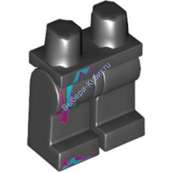 Деталь Лего Ноги С Рисунком Цвет Черный