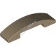 Деталь Лего Скос Закругленный 4 х 1 Двойной Без Штырьков Цвет Темно-Песочный