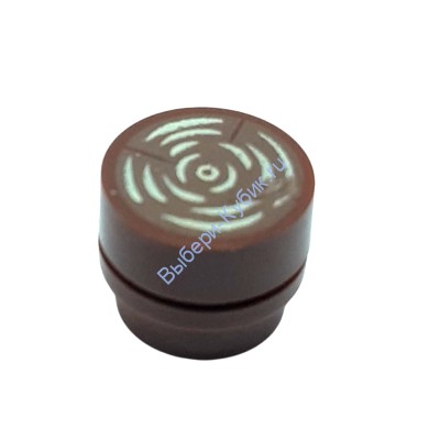 Деталь Аналог Совместимый С Лего Пень Малый Цвет Коричневый