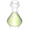 Колба Эрленмейера С Прозрачной Ярко-Зеленой Жидкостью, Цвет: Прозрачный