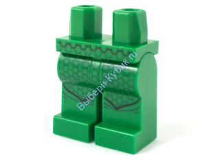 Деталь Лего Ноги С Рисунком Цвет Зеленый