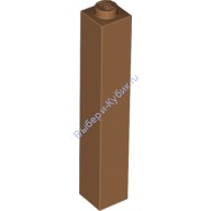 Деталь Лего Кубик 1 х 1 х 5 - Закрытый Штырек Цвет Карамельный
