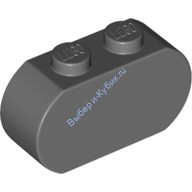Деталь Лего Кубик Модифицированный 1 x 3 С Закругленными Концами Цвет Темно-Серый