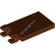 Деталь Лего Плитка Модифицированная 2 х 3 С 2 Защелками Цвет Коричневый