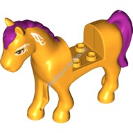 Деталь Лего Лошадь Цвет Ярко-Светло-Оранжевый