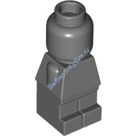 Деталь Лего Туловище Микрофигурки Цвет ТЕМНО-СЕРЫЙ