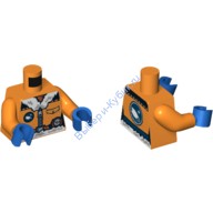 Деталь Лего Торс С Рисунком Цвет Оранжевый