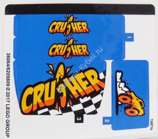 Наклейки К Набору Лего 60180 - (36064/6209809)