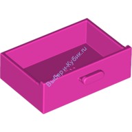 Деталь Лего Ящик Для Шкафа 2 х 3 х X Цвет Темно-Розовый