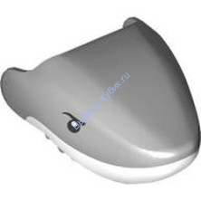 Деталь Лего Голова Акулы Большая Цвет Светло-Серый