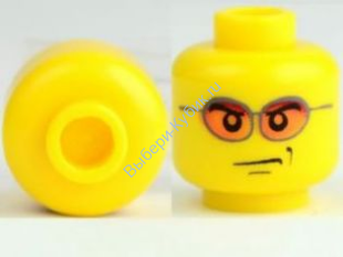 Деталь Лего Голова Минифигурки Мужская Цвет Желтый