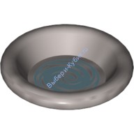 Деталь Лего Блюдо 3 х 3 С Рисунком Цвет Перламутрово-Светло-Серый