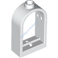 Деталь Лего Окно 1 х 2 х 2 2/3 С Закругленным Верхом Цвет Белый