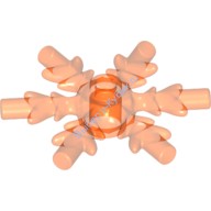 Деталь Лего Снежинка 4 х 4 Цвет Прозрачно-Неоново-Оранжевый