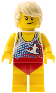 Минифигурка Лего  Сити - Людо Желтый — мужчина