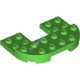 Деталь Лего Пластина 4 х 6 С Вырезом 2 х 2 И Круглым Углом 2 х 6 Цвет Зеленый