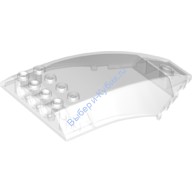 Деталь Лего Лобовое Стекло 10 х 6 х 2 Изогнутое Цвет Прозрачный