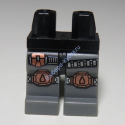 Деталь Лего Ноги С Рисунком Цвет Черный